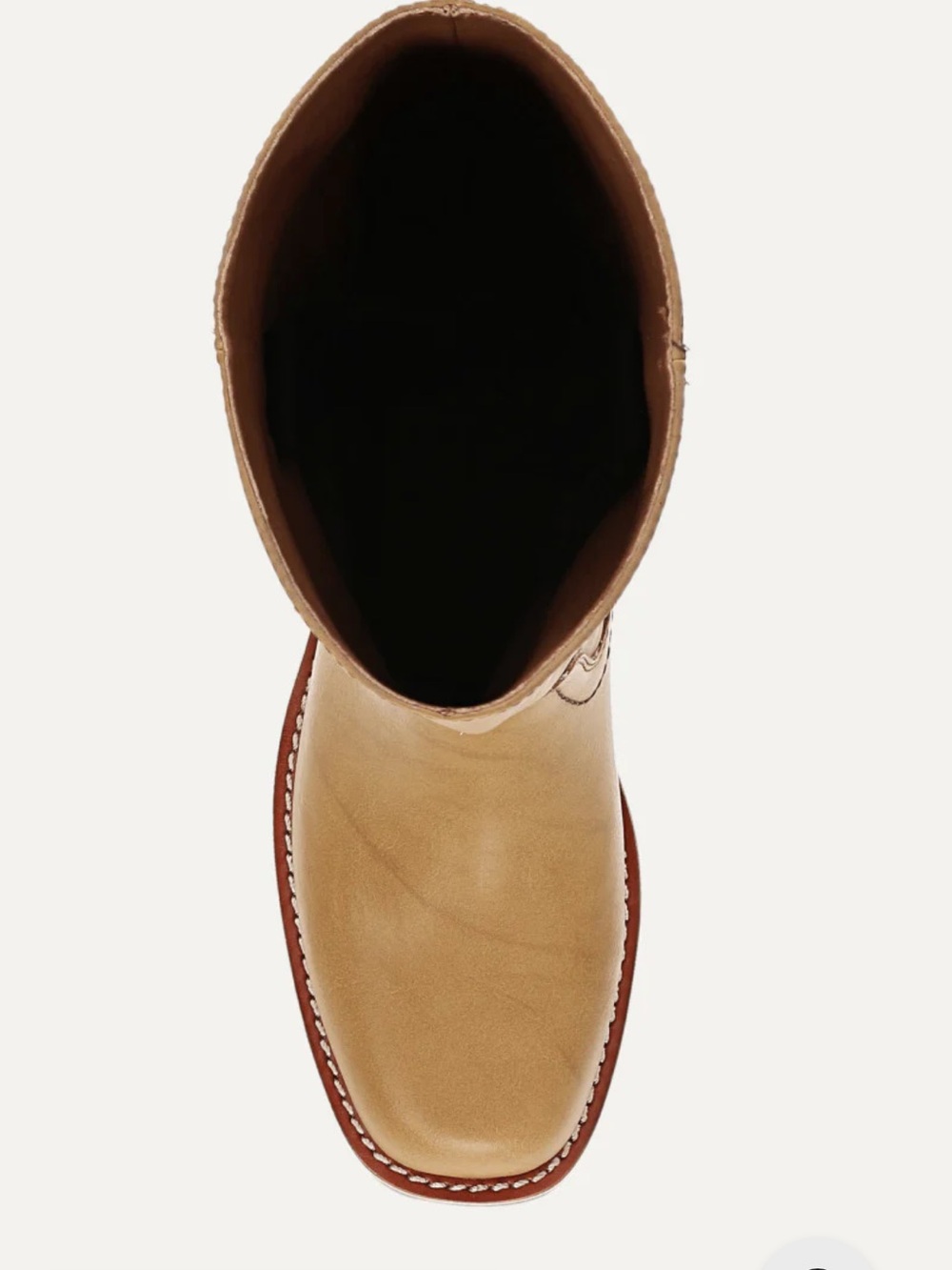 Frye Tall Leather Heeled Boots in Tan - Picture 9 of 13
